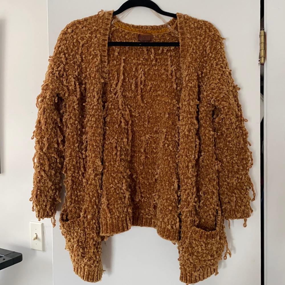 POL Super soft Mustard/Gold Cardigan with pockets
